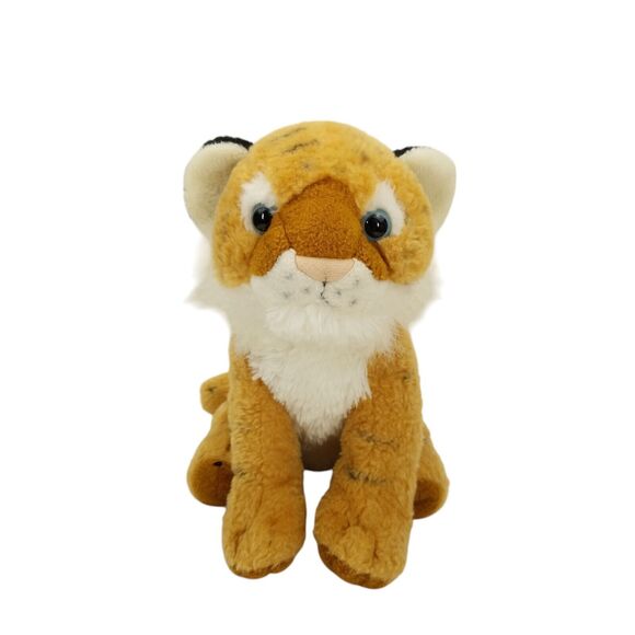 Wild Republic Lion Cub Plush Blue Eyes Sitting Stuffed Animal Toy - Picture 1 of 11